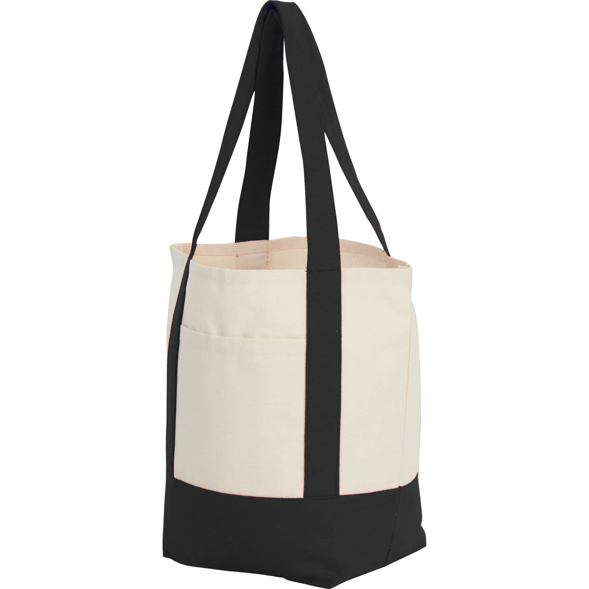 Custom Mini Recycled 8oz Cotton Canvas Tote - angle