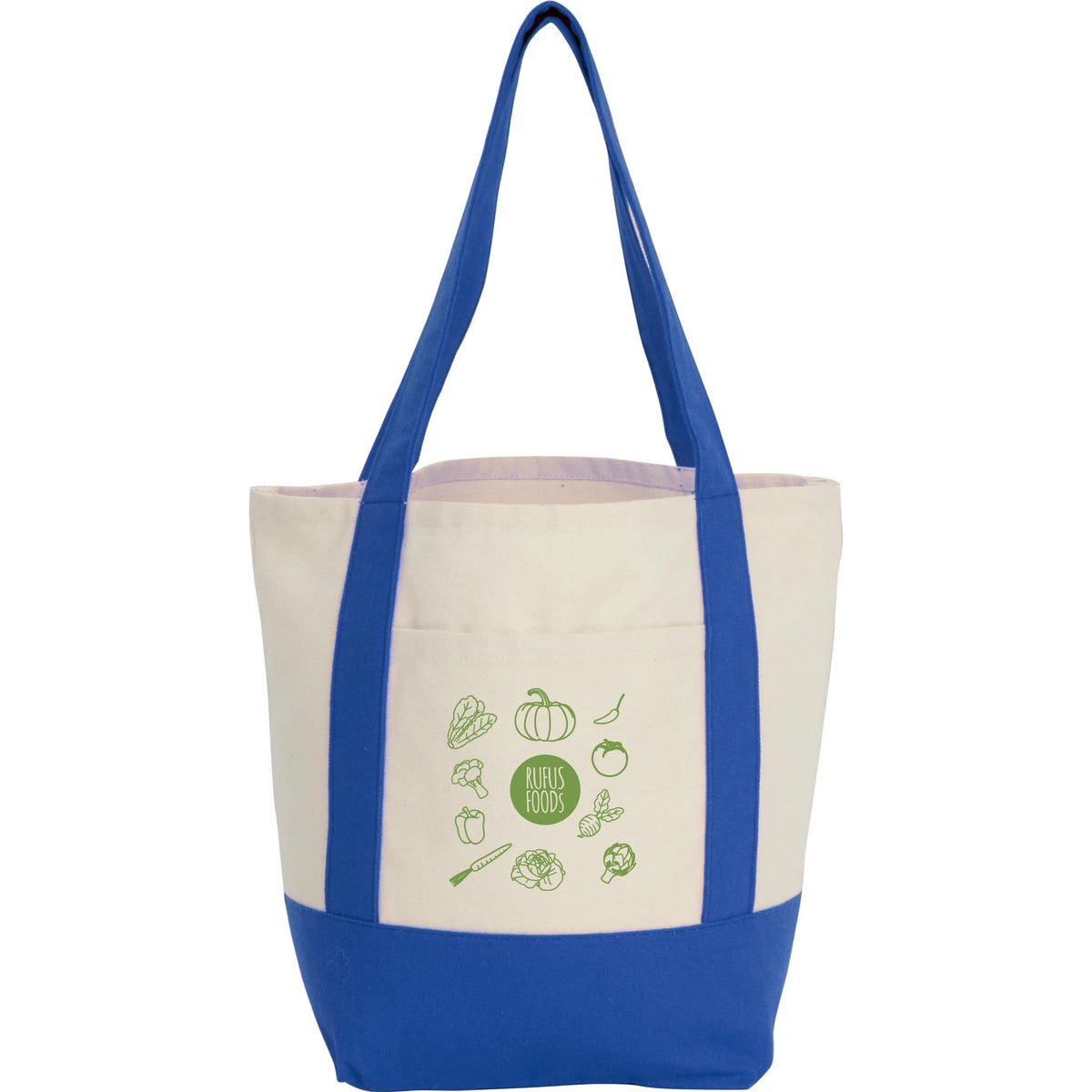 Custom Mini Recycled 8oz Cotton Canvas Tote - decorated 7901-55BL