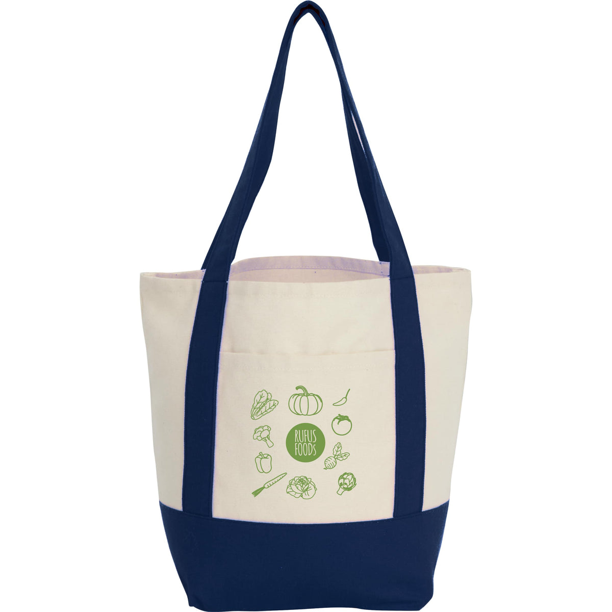 Custom Mini Recycled 8oz Cotton Canvas Tote - decorated 7901-55NY