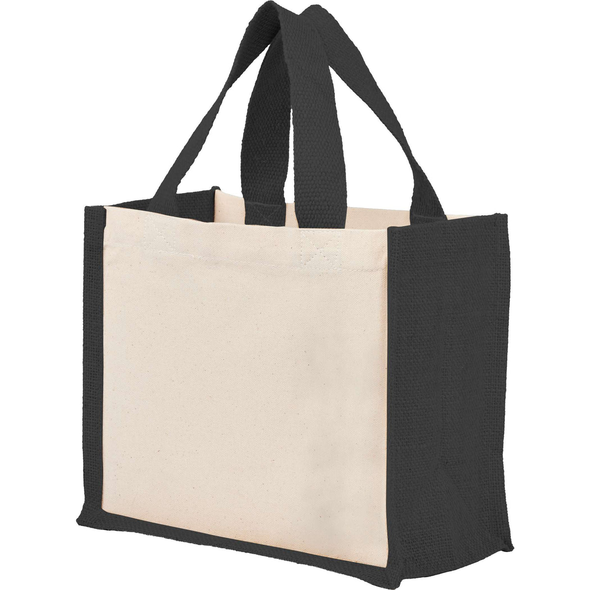 Custom Sol Recycled Cotton & Jute Gift Tote - blank 7901-87BK