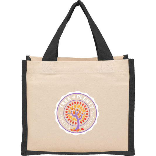 Custom Sol Recycled Cotton & Jute Gift Tote