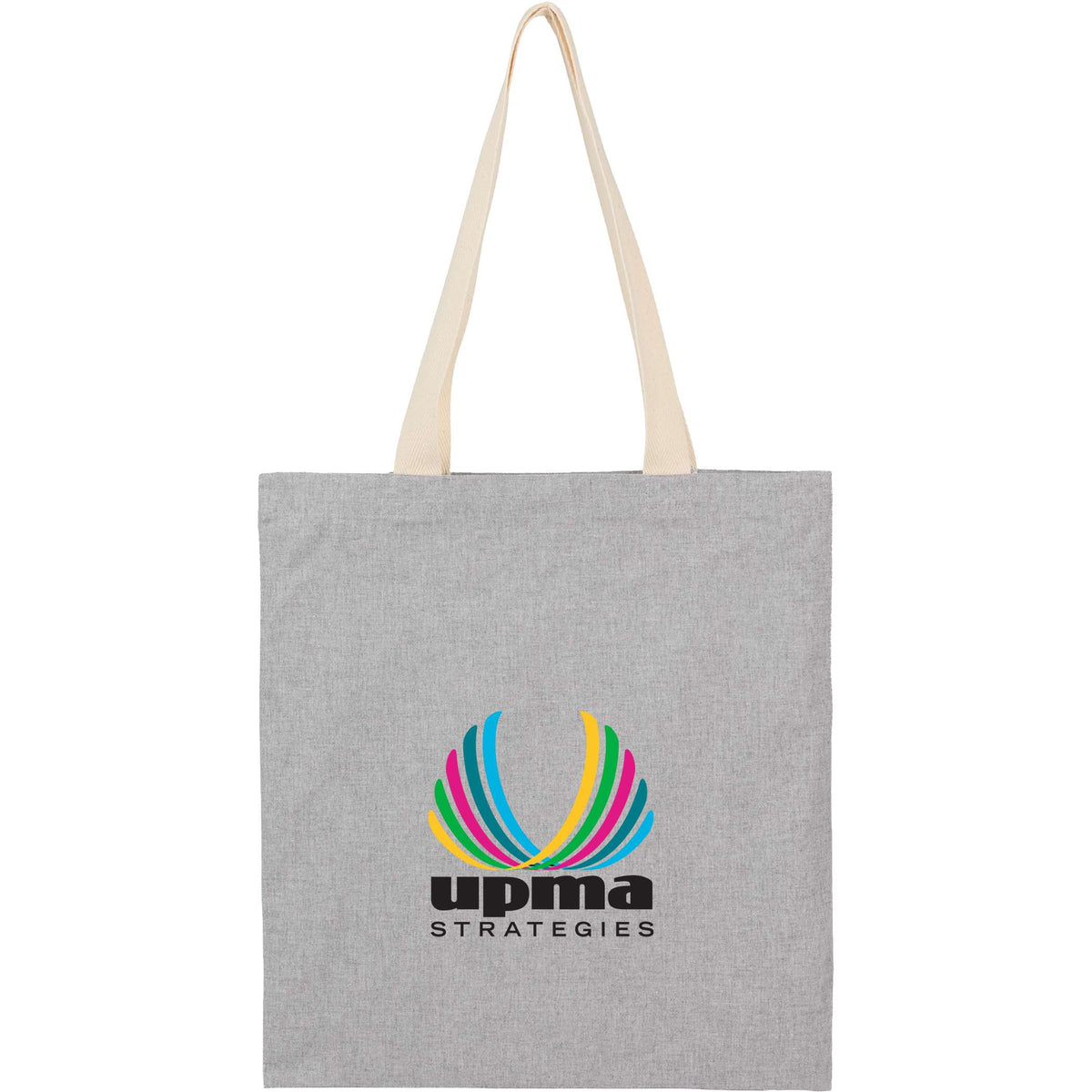 Custom Dakota 5oz Recycled Cotton Tote - decorated 7901-88GY