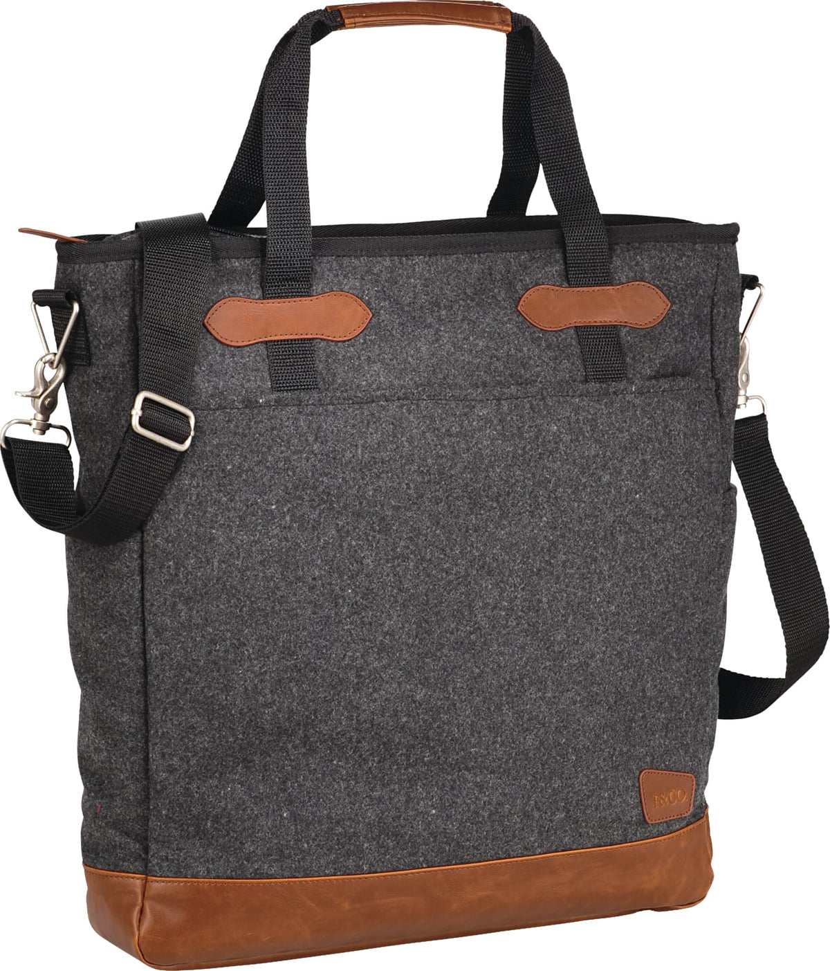 Custom Field & Co.® Campster Wool 15" Computer Tote - angle