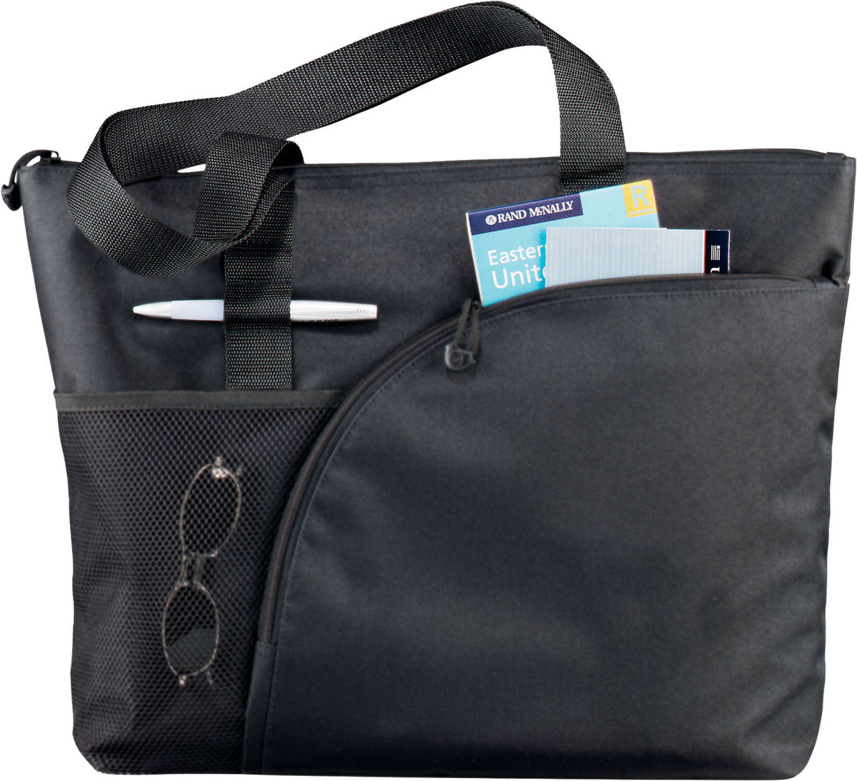 Custom Excel Sport Zippered Utility Business Tote - blank 8100-39BK