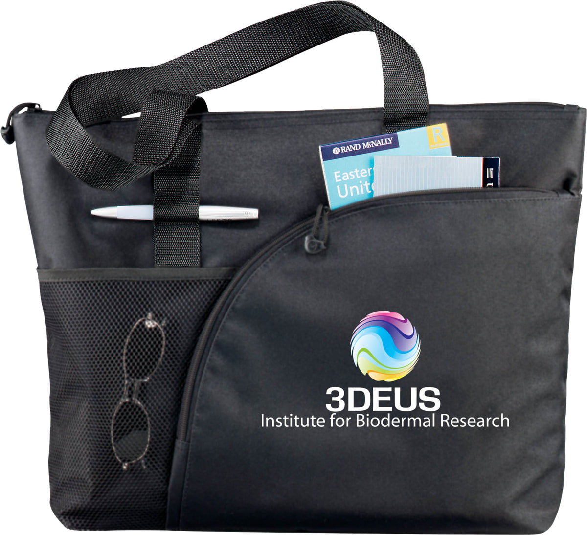 Custom Excel Sport Zippered Utility Business Tote