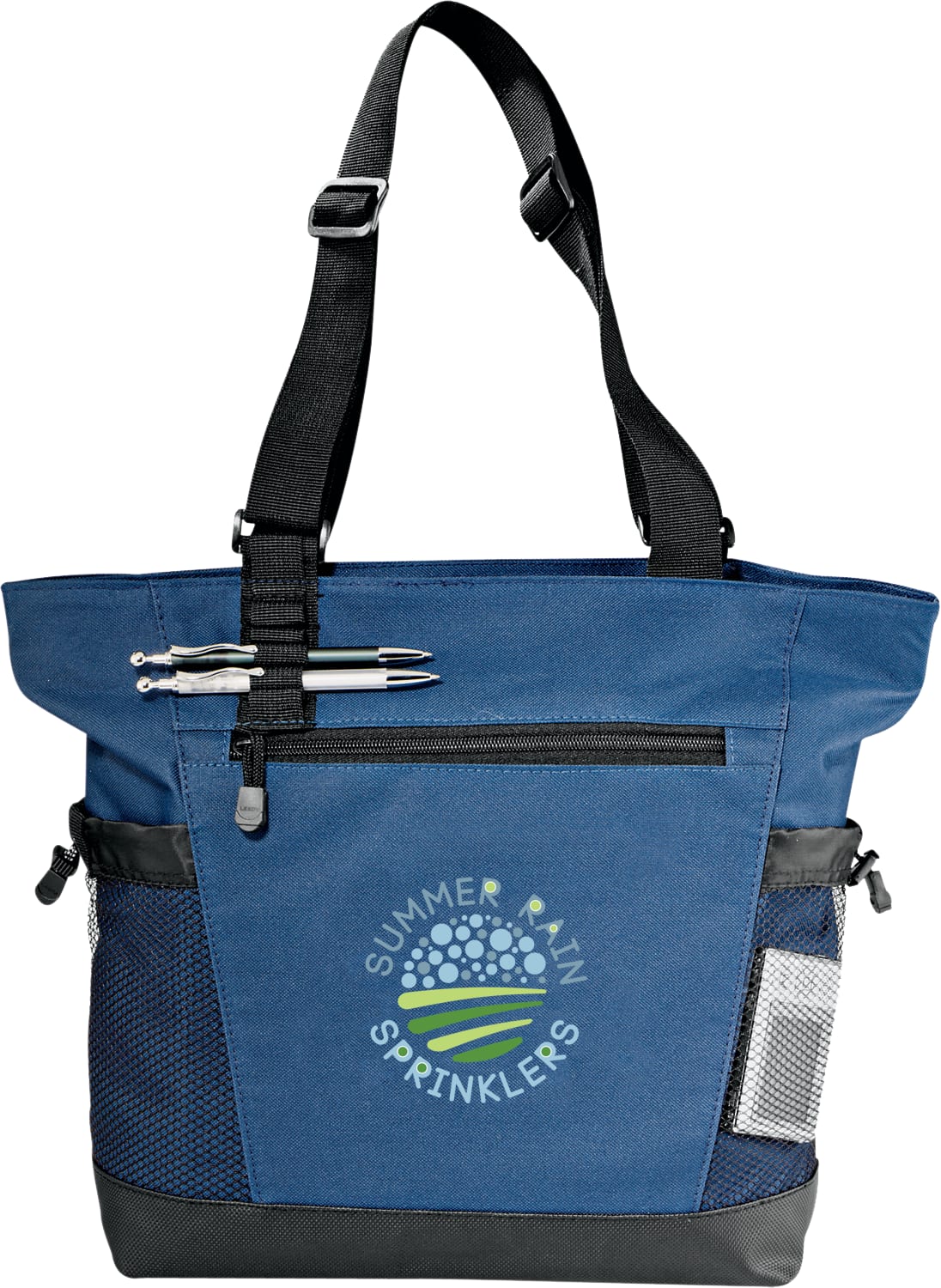 Custom Urban Passage Zippered Travel Business Tote - decorated 8400-30BL