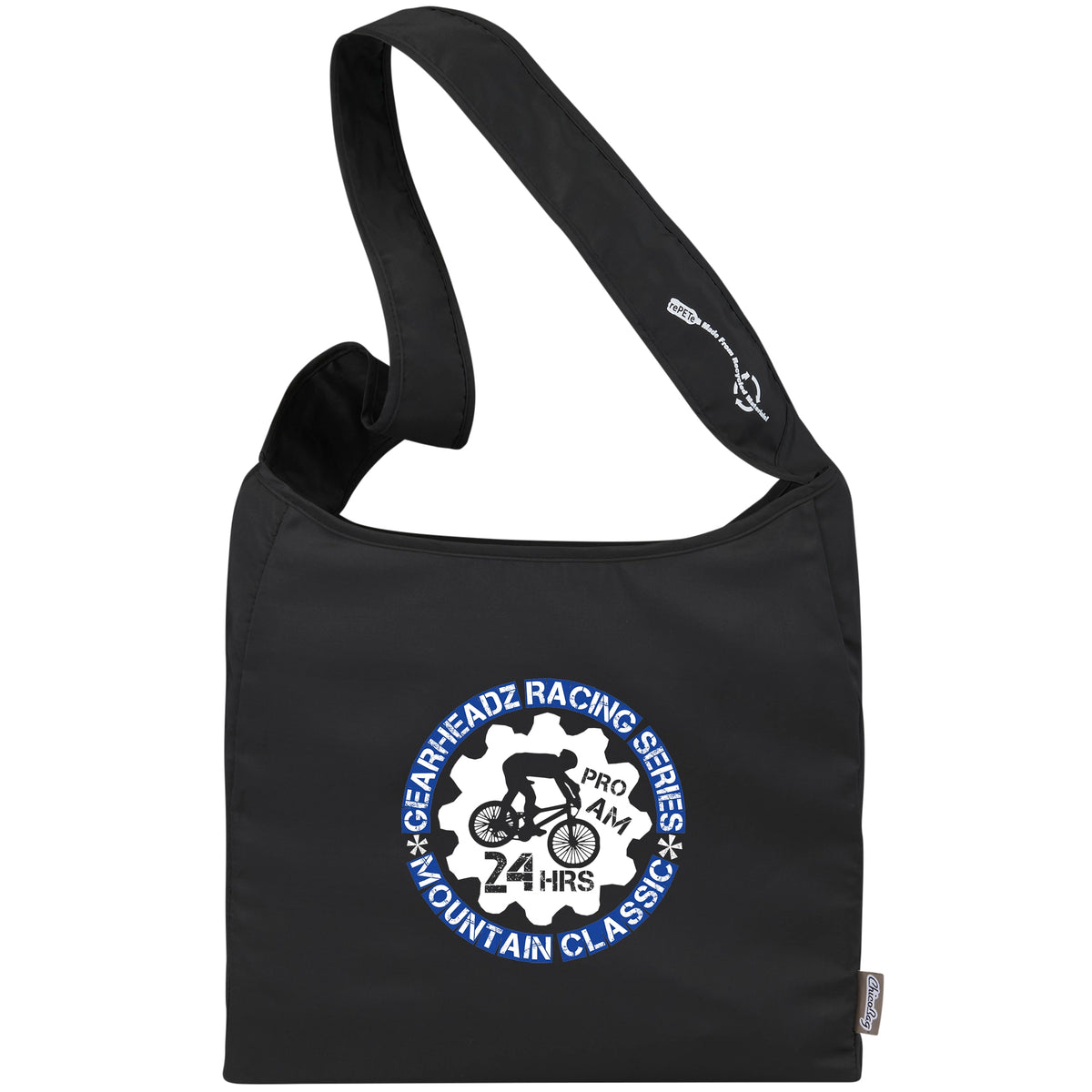 Custom ChicoBag Sling rePETe Crossbody Tote - decorated 9006-03BK