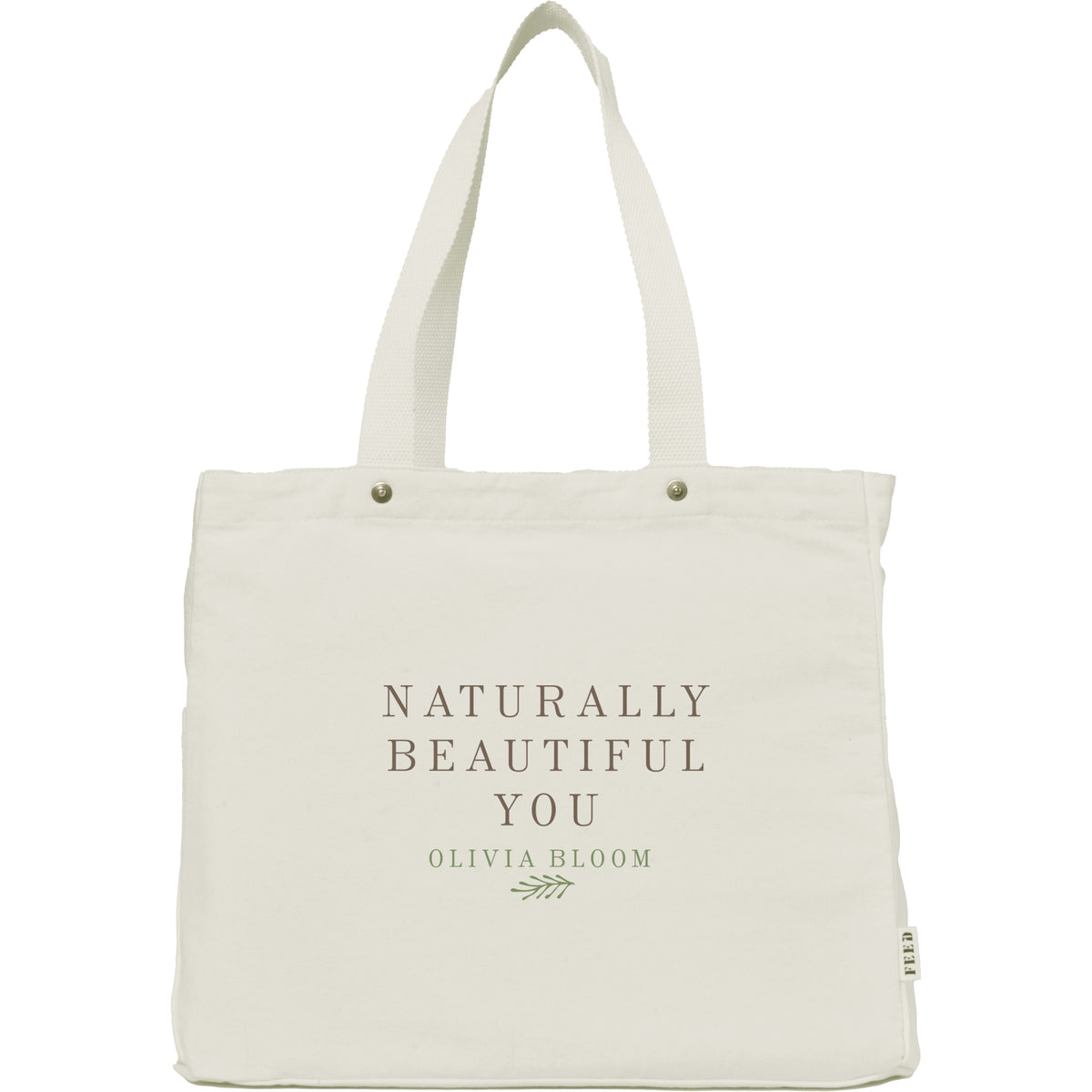 Custom FEED Organic Cotton Rivet Tote