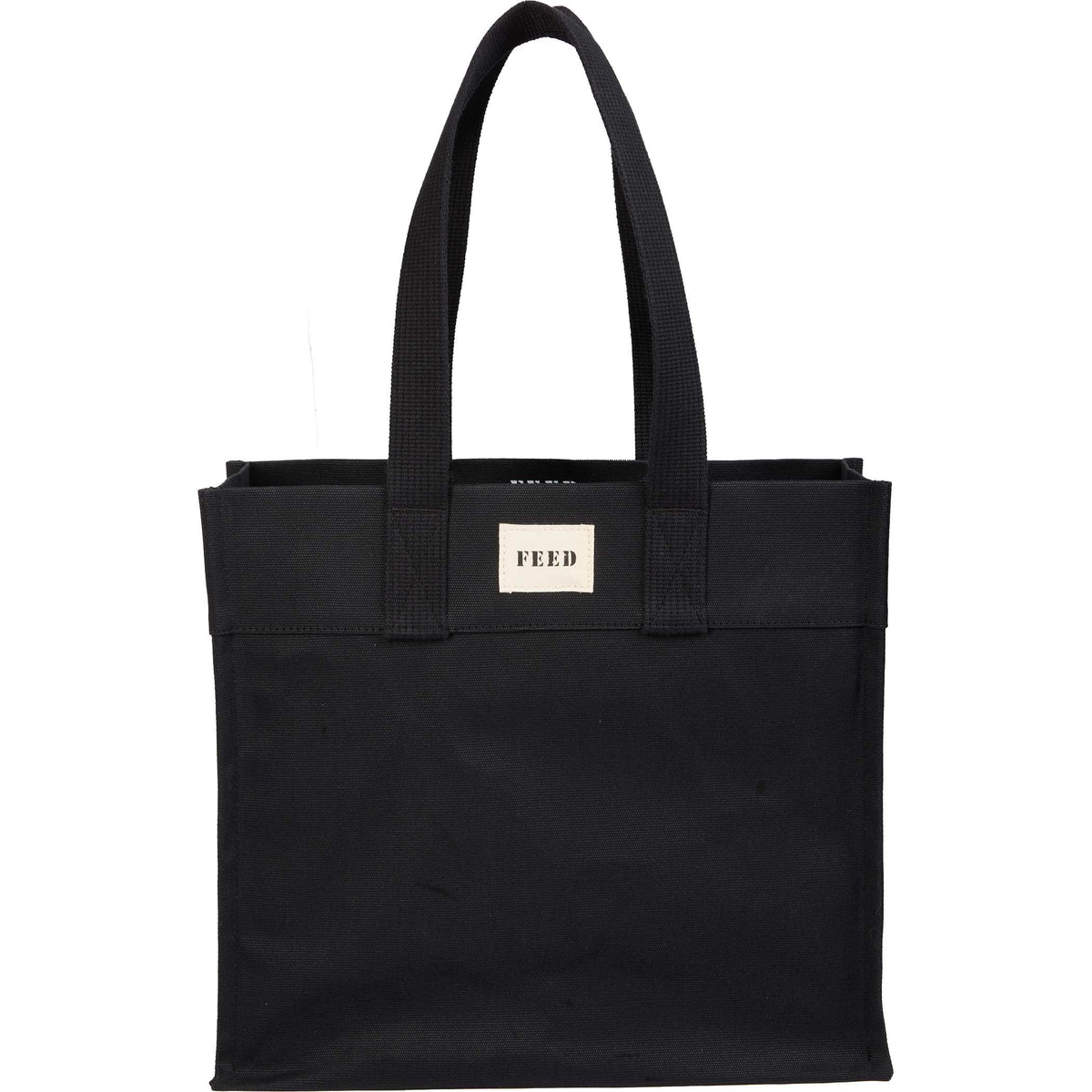 Custom FEED Organic Cotton Market Tote - blank 9009-12BK