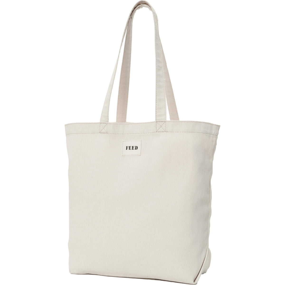 Custom FEED Organic Cotton Shopper Tote - angle
