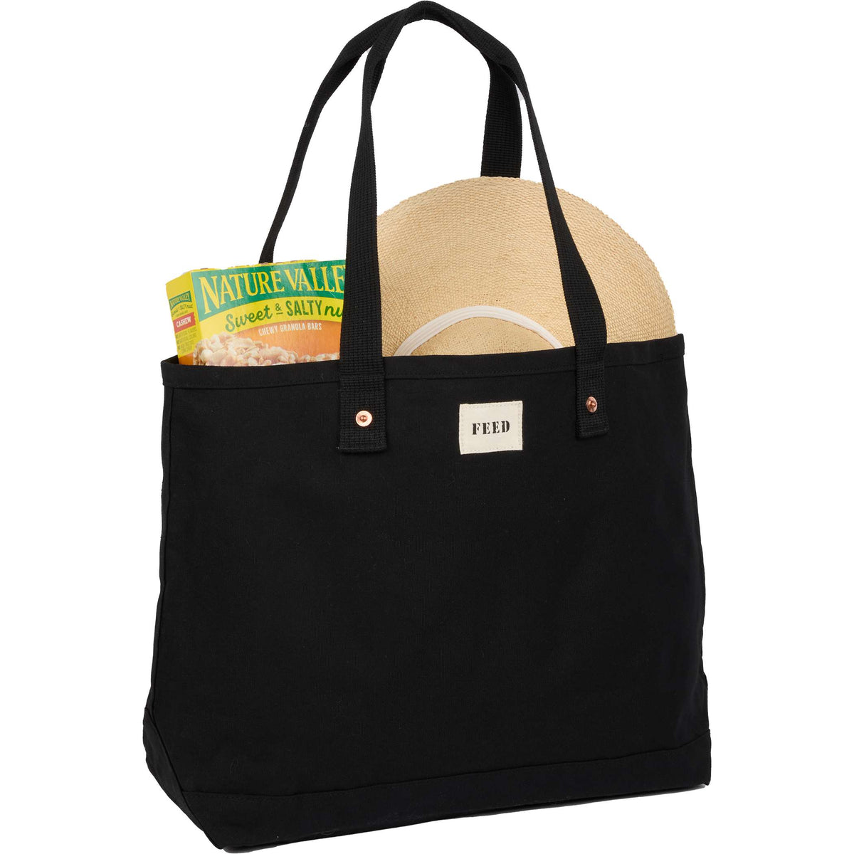 Custom FEED Organic Cotton Weekend Tote - angle