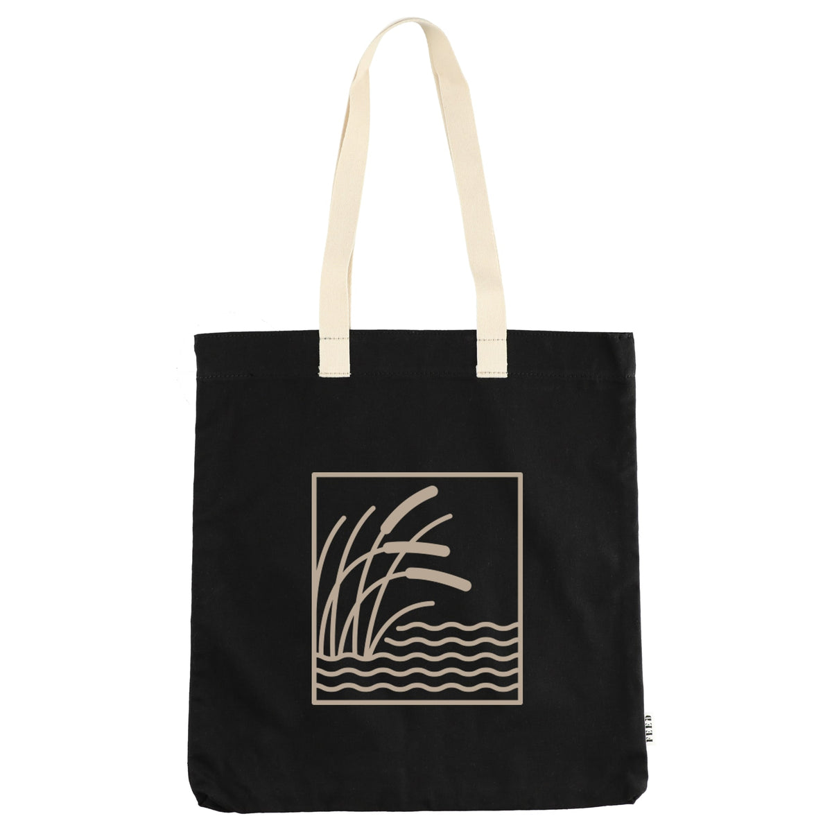 Custom FEED Organic Cotton Convention Tote - decorated 9009-16BK