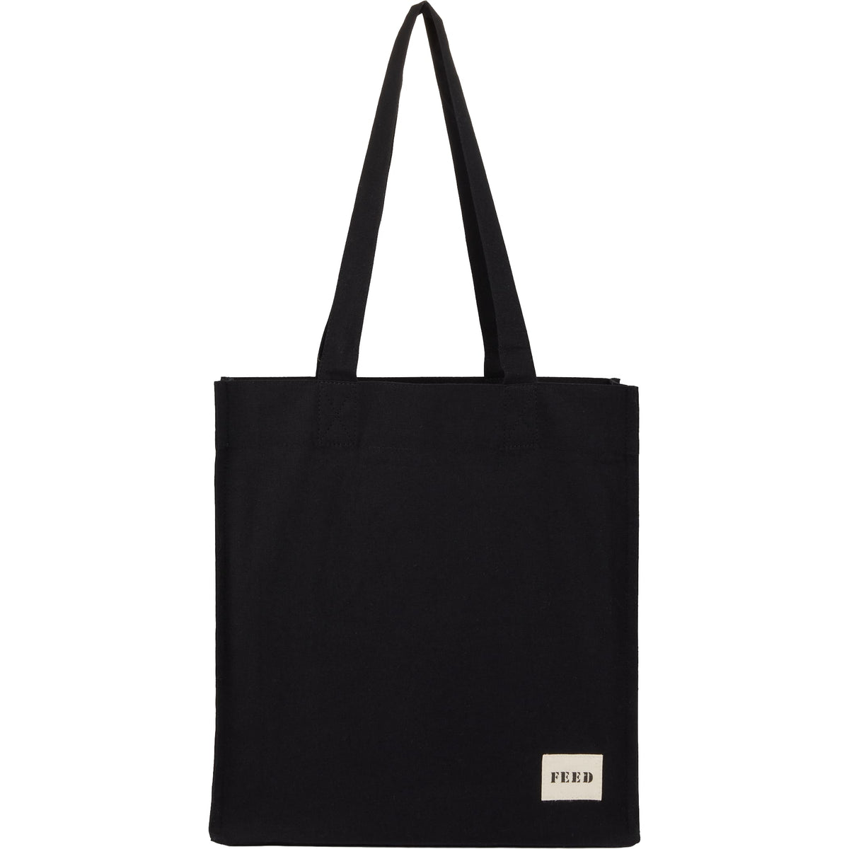 Custom FEED Organic Cotton Book Tote - blank 9009-20BK