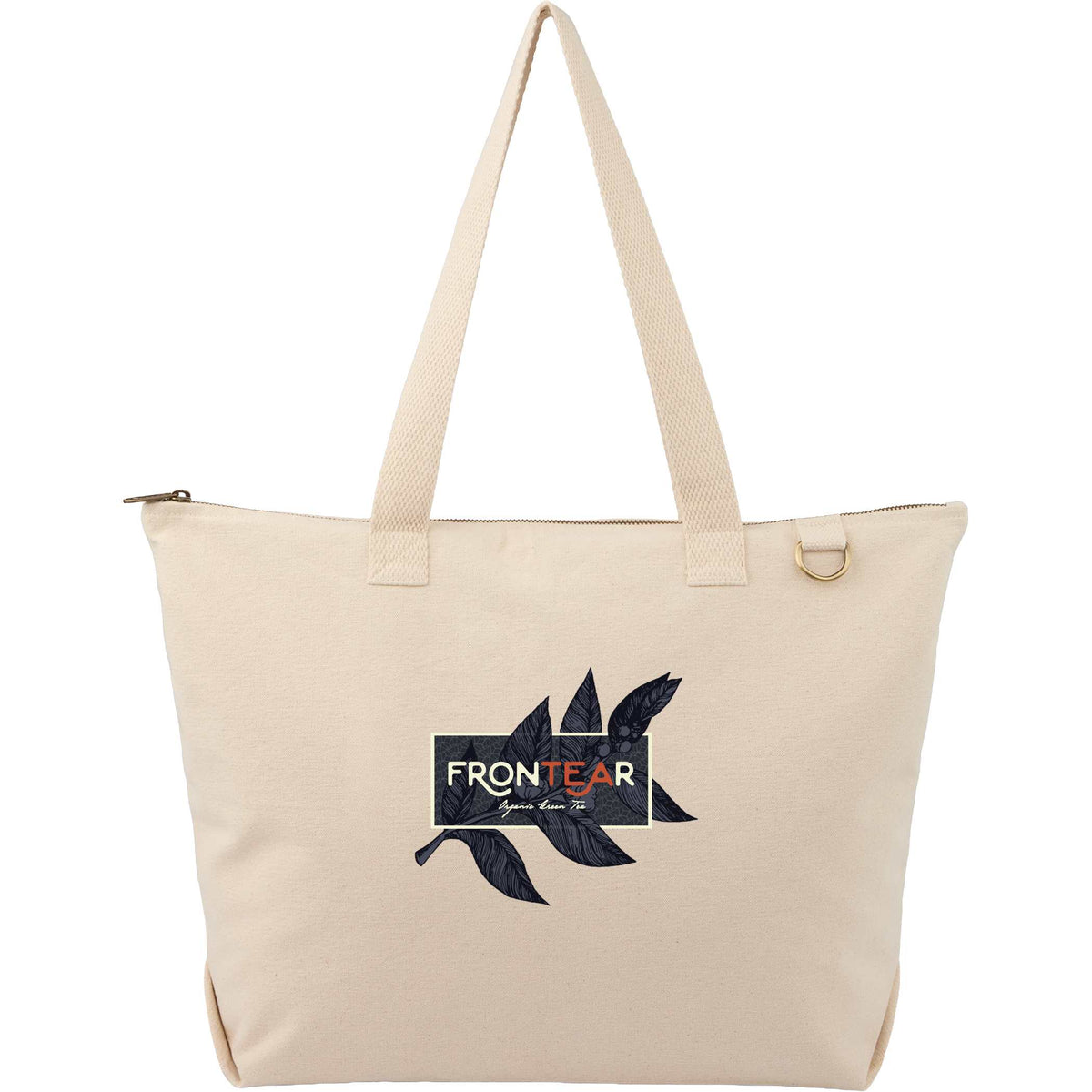 Custom FEED Organic Cotton Zippered Tote
