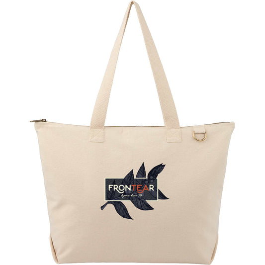 Custom FEED Organic Cotton Zippered Tote