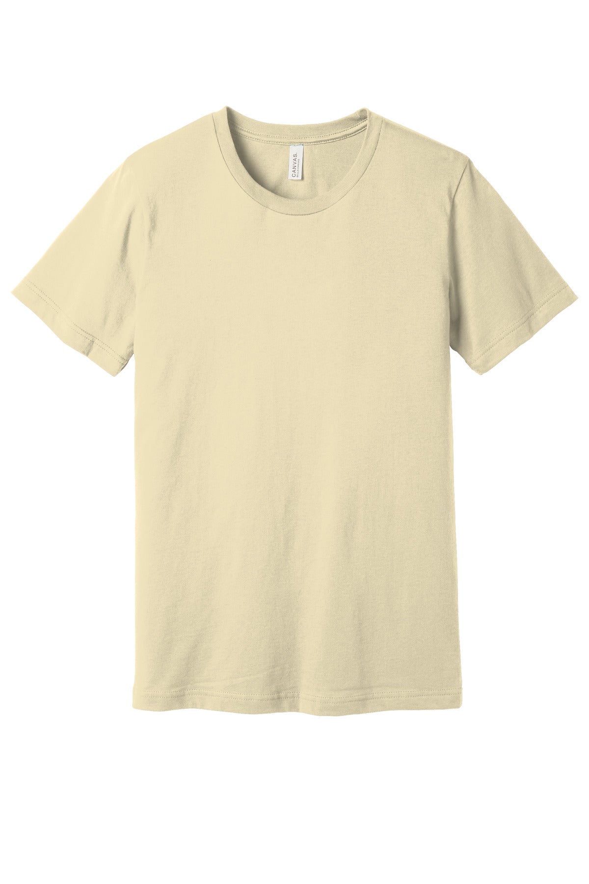 Custom Tee - Premium Jersey in Natural, front view on model