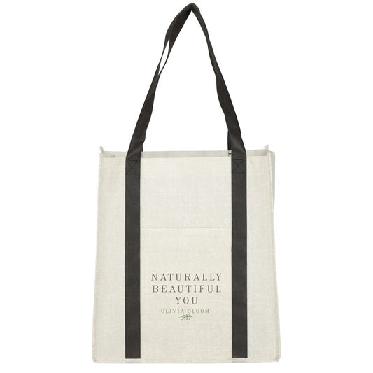 Custom Pluto Recycled Non-Woven Small Grocery Tote