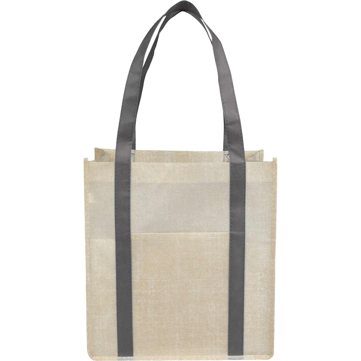 Custom Pluto Recycled Non-Woven Small Grocery Tote - blank SM-5212GY