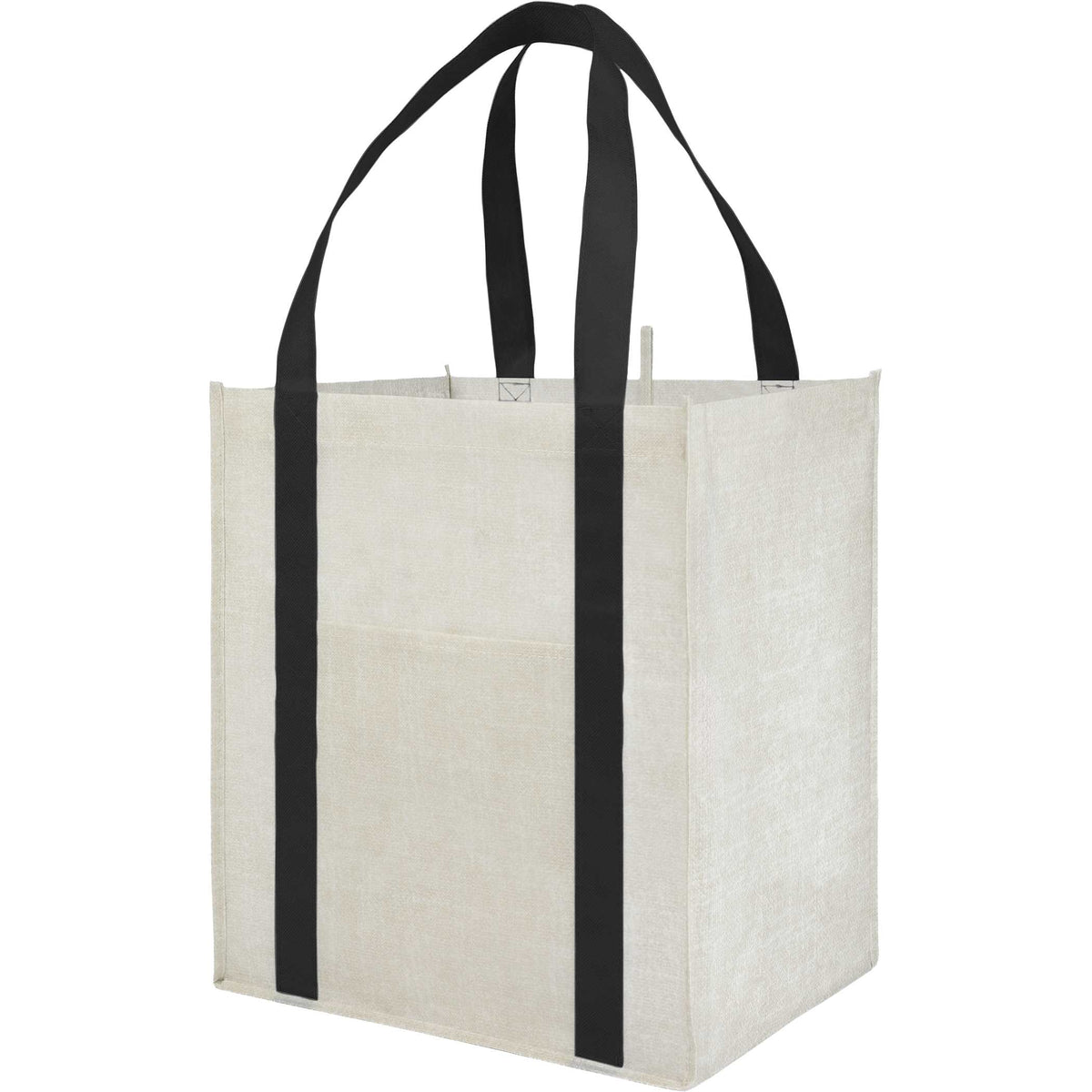 Custom Neptune Recycled Non-Woven Grocery Tote - angle