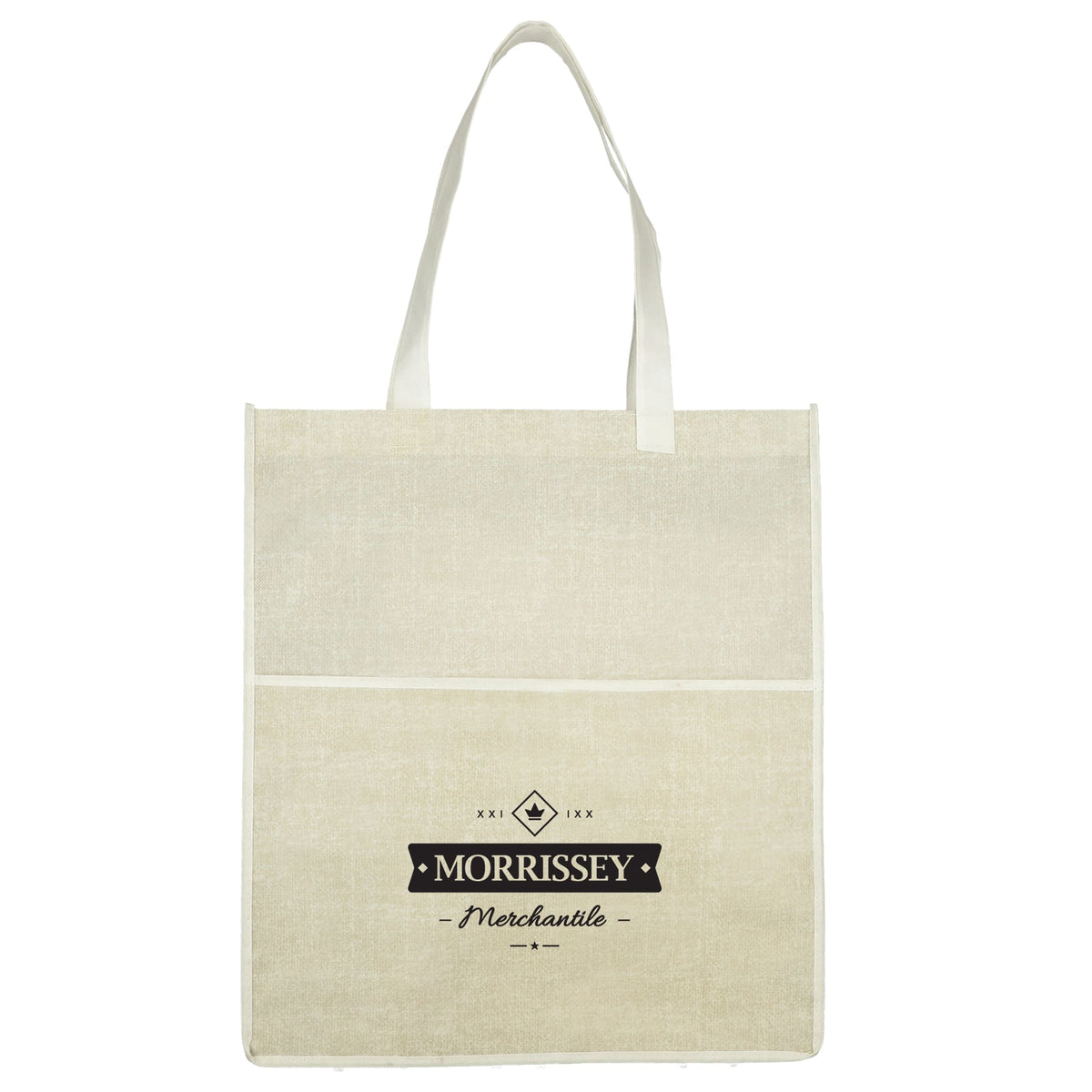 Custom Apollo Recycled Non-Woven Convention Tote - decorated SM-5214NT