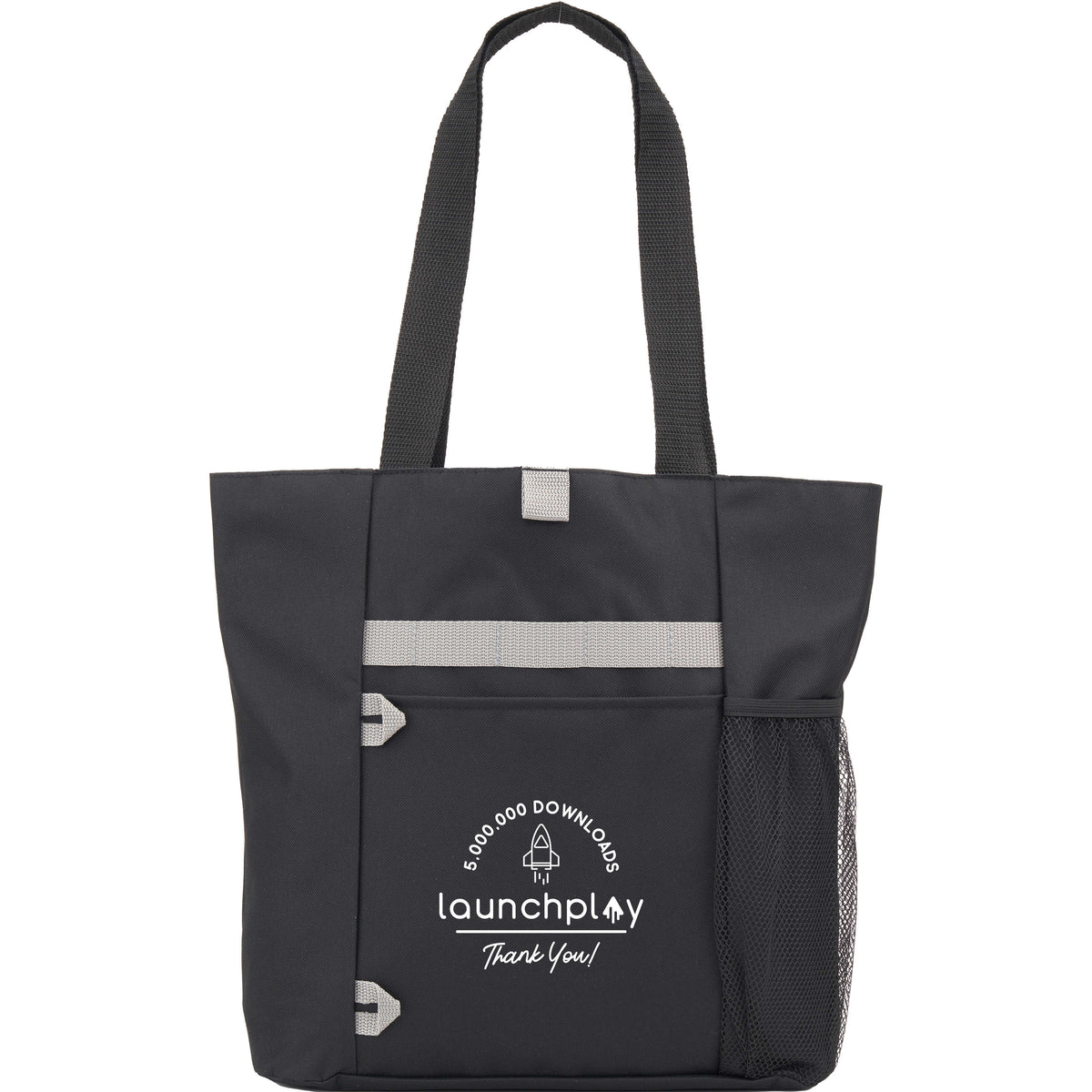 Custom All-Purpose RPET Tote - decorated SM-5217BK