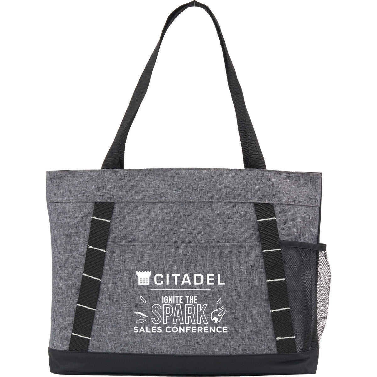 Custom Snap Meeting RPET Tote - decorated SM-5218GA