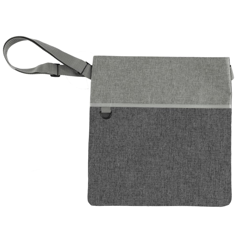 Custom Double Heather RPET Crossbody Tote - blank SM-5224GA