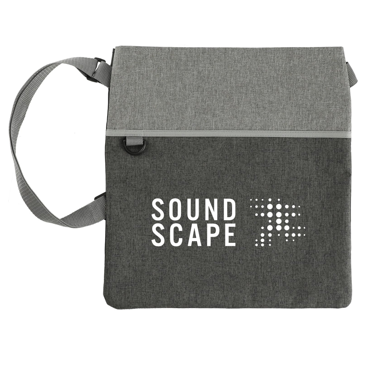 Custom Double Heather RPET Crossbody Tote