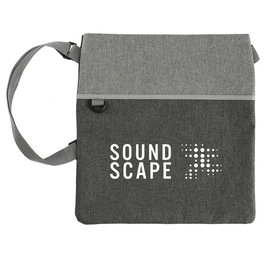 Custom Double Heather RPET Crossbody Tote