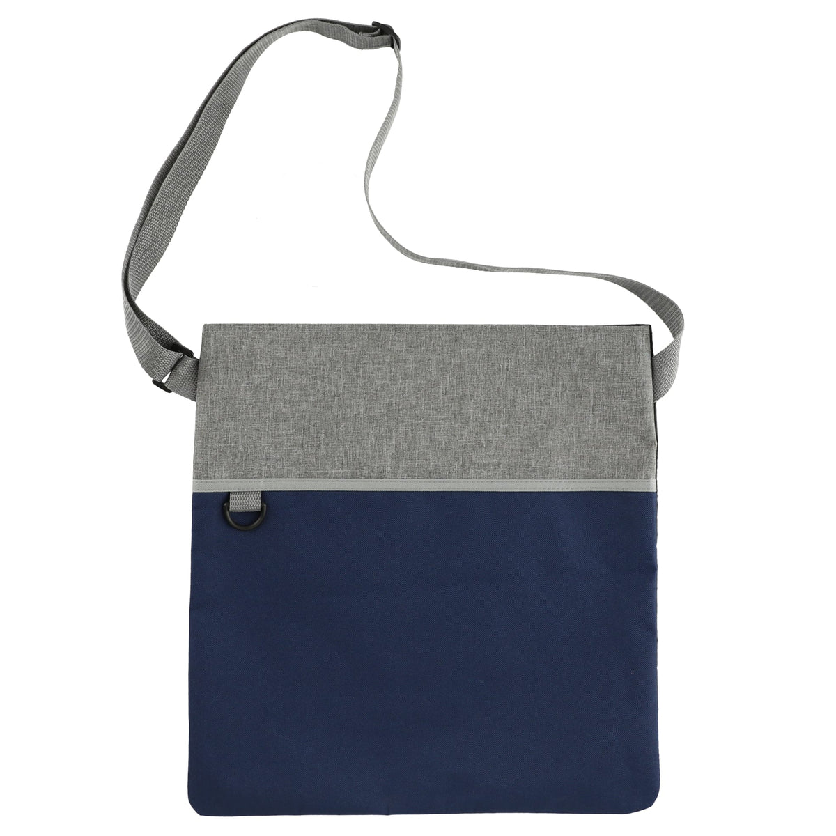 Custom Double Heather RPET Crossbody Tote - blank SM-5224NYG