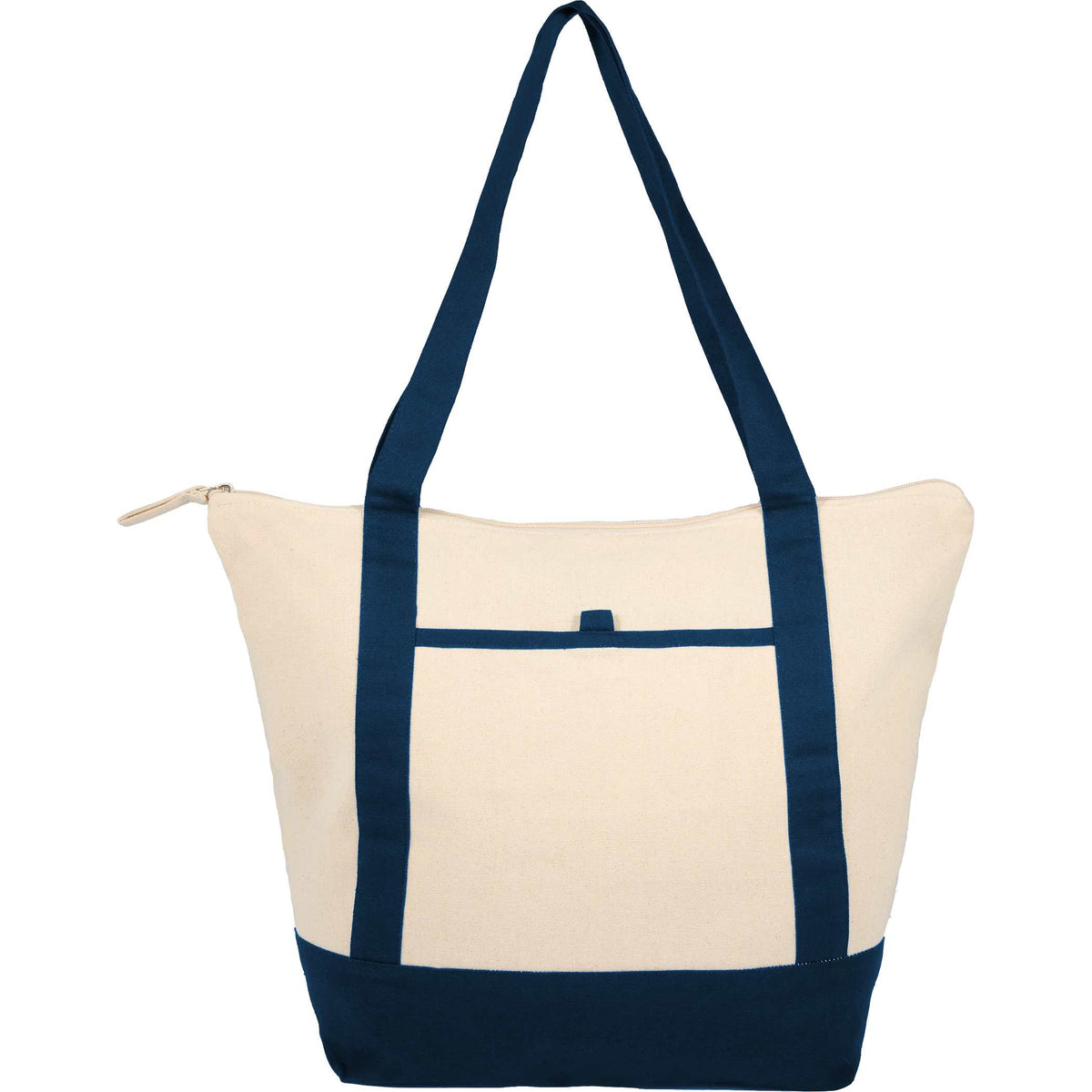 Custom Isle 8oz Organic Cotton Zippered Tote - blank SM-5226NTNY