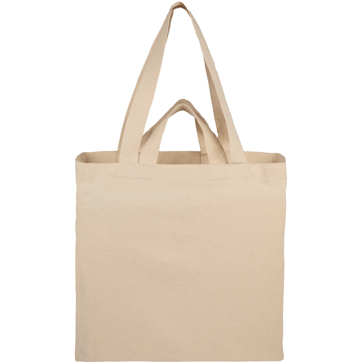 Custom Dual Carry 6oz Organic Cotton Tote - blank SM-5228NT