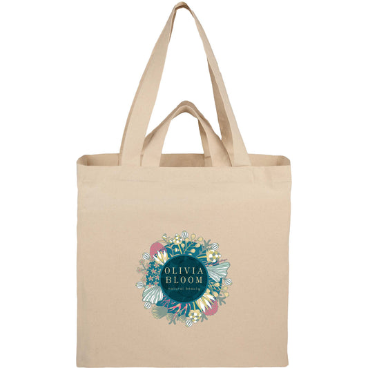 Custom Dual Carry 6oz Organic Cotton Tote
