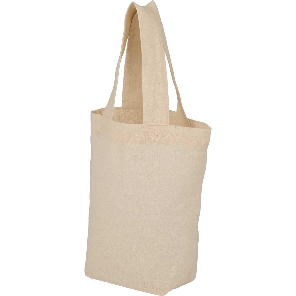 Custom Mini 4oz Organic Cotton Tote - angle