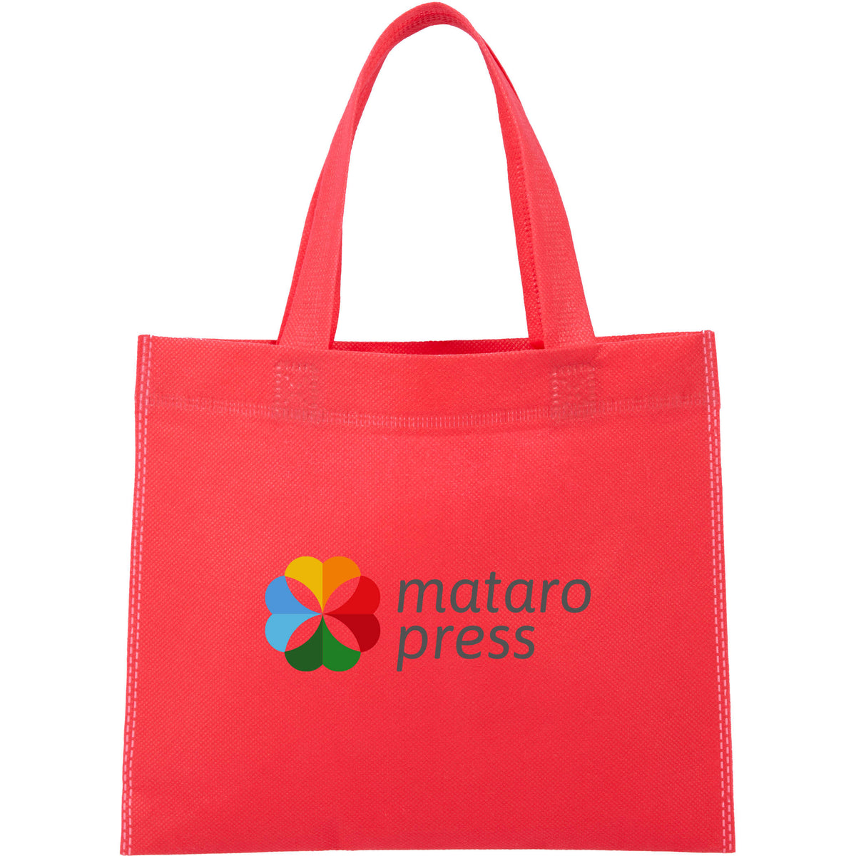 Custom Mini Non-Woven Heat Sealed Tote - decorated SM-5230RD