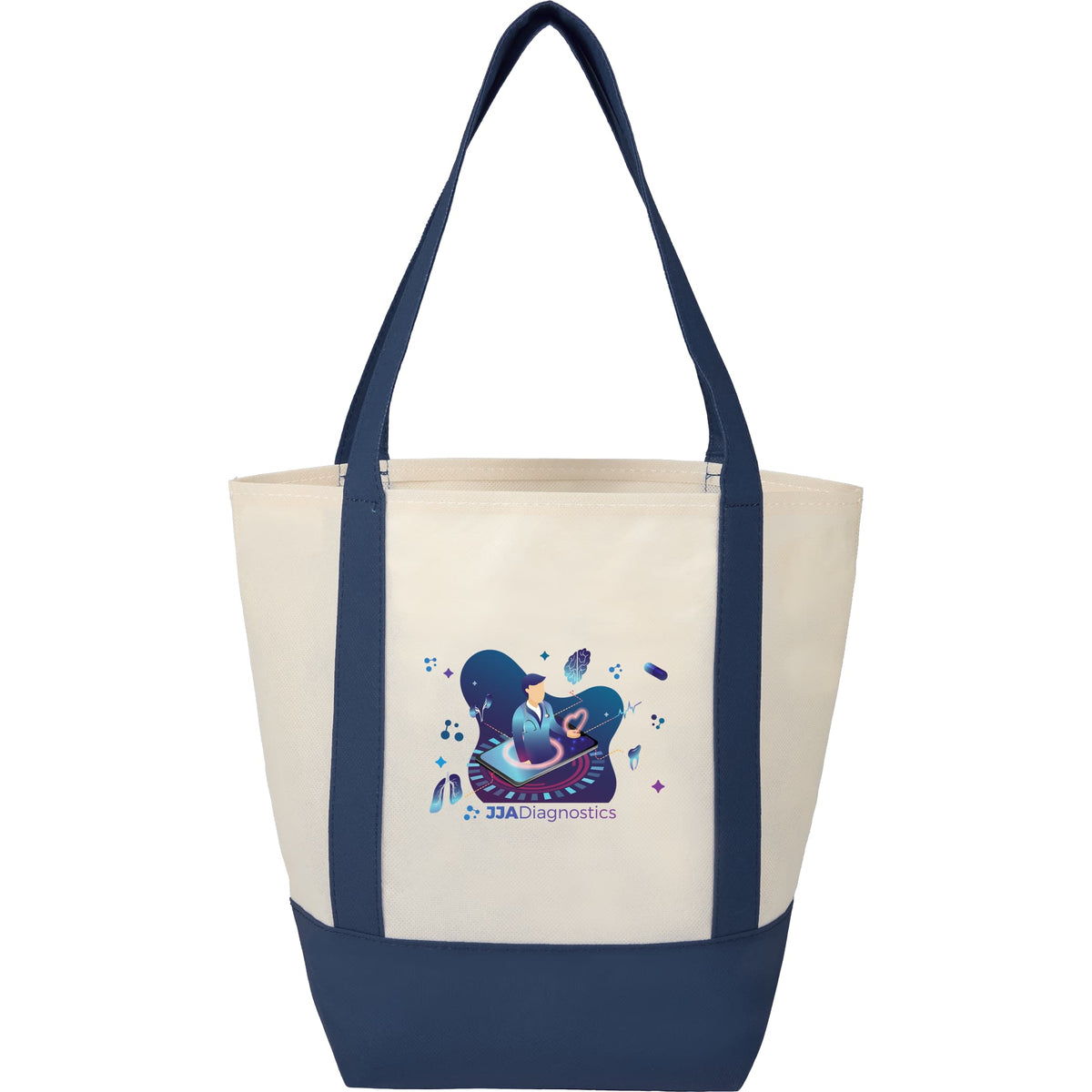 Custom Lighthouse Mini Non-Woven Tote - decorated SM-5231NY