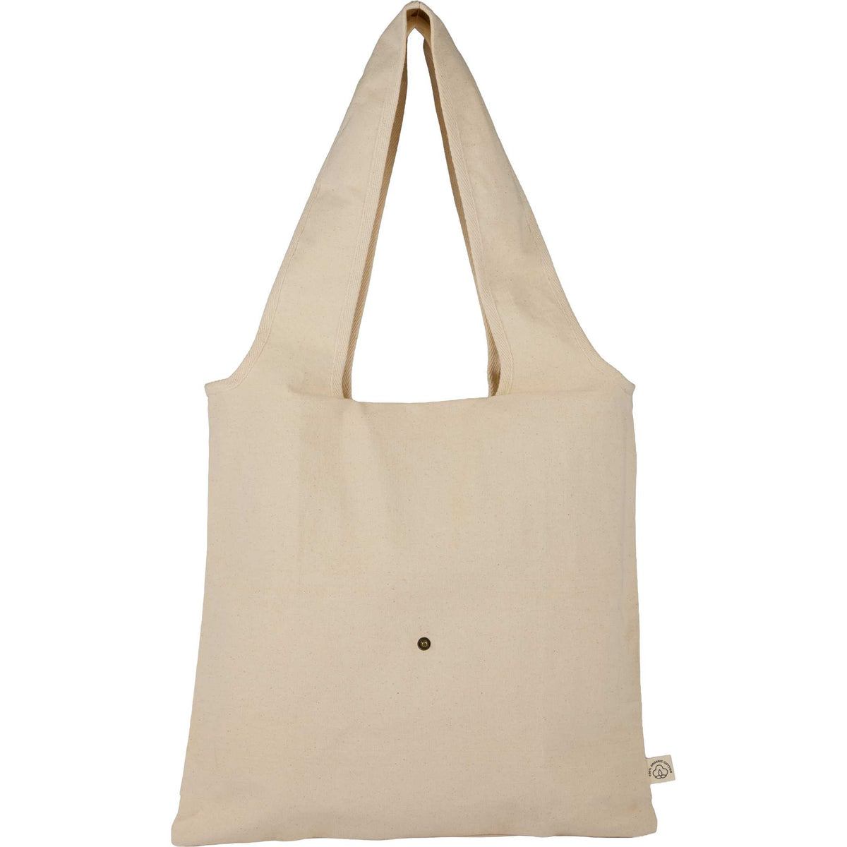 Custom Packable 8oz Organic Cotton Tote - back