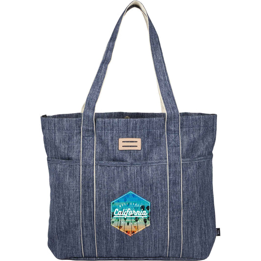 Custom The Goods Navy Heather Carry All Tote