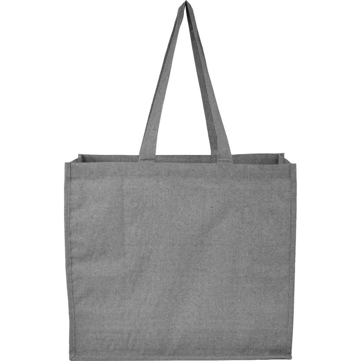 Custom 4oz Recycled Cotton Shopper Tote with Laminated - back