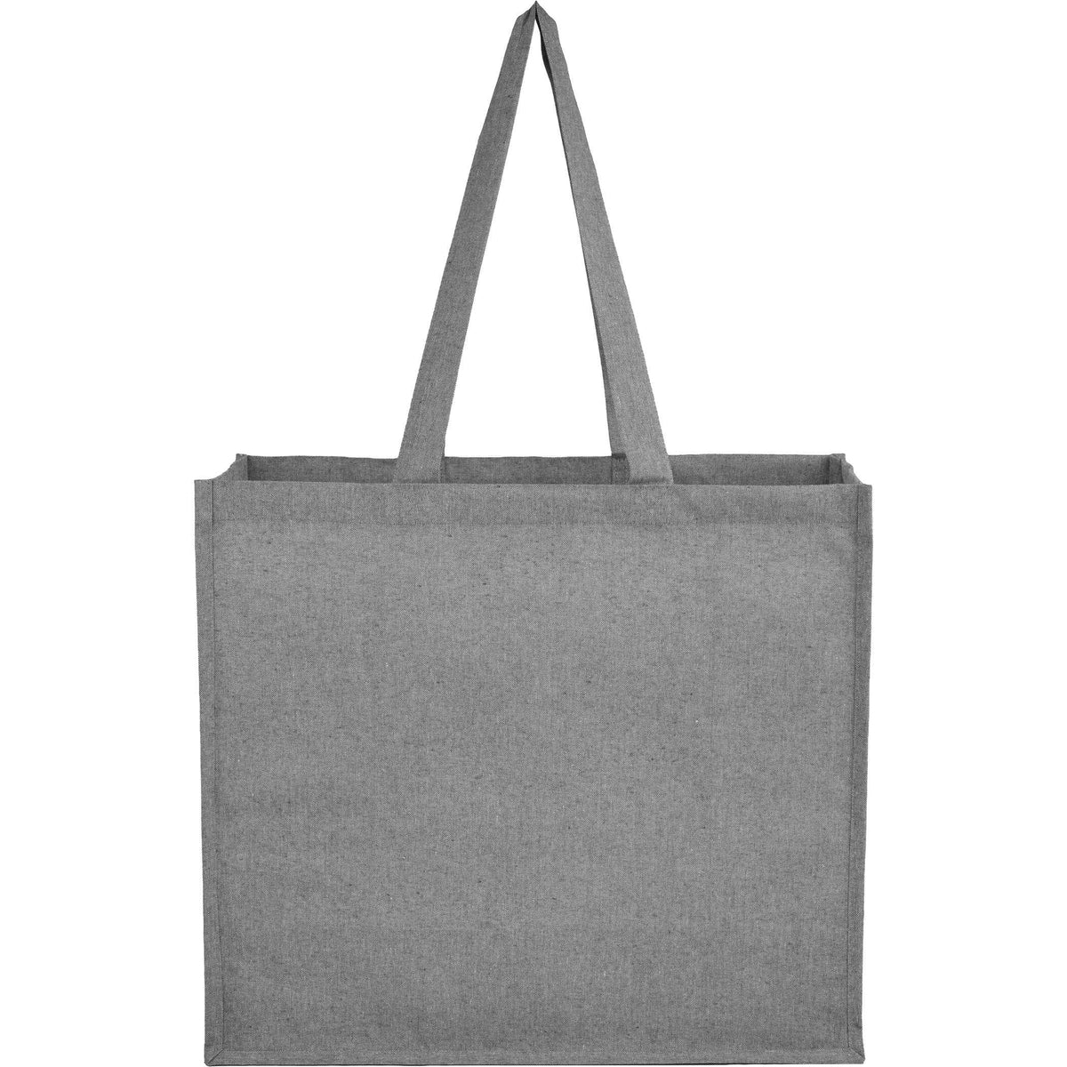 Custom 4oz Recycled Cotton Shopper Tote with Laminated - blank SM-5452GY