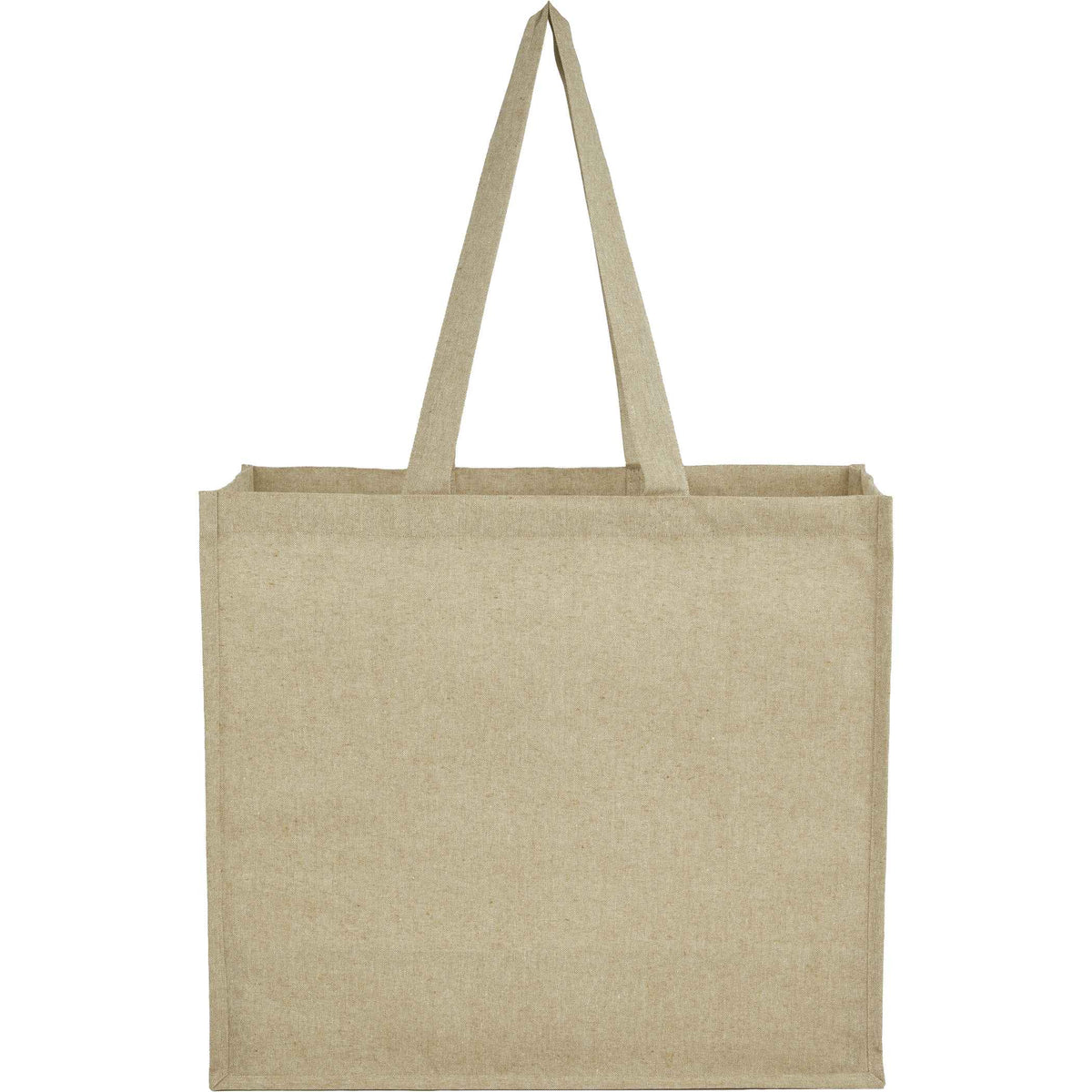 Custom 4oz Recycled Cotton Shopper Tote with Laminated - blank SM-5452NT
