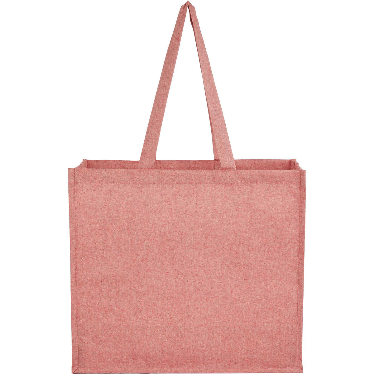 Custom 4oz Recycled Cotton Shopper Tote with Laminated - blank SM-5452RD