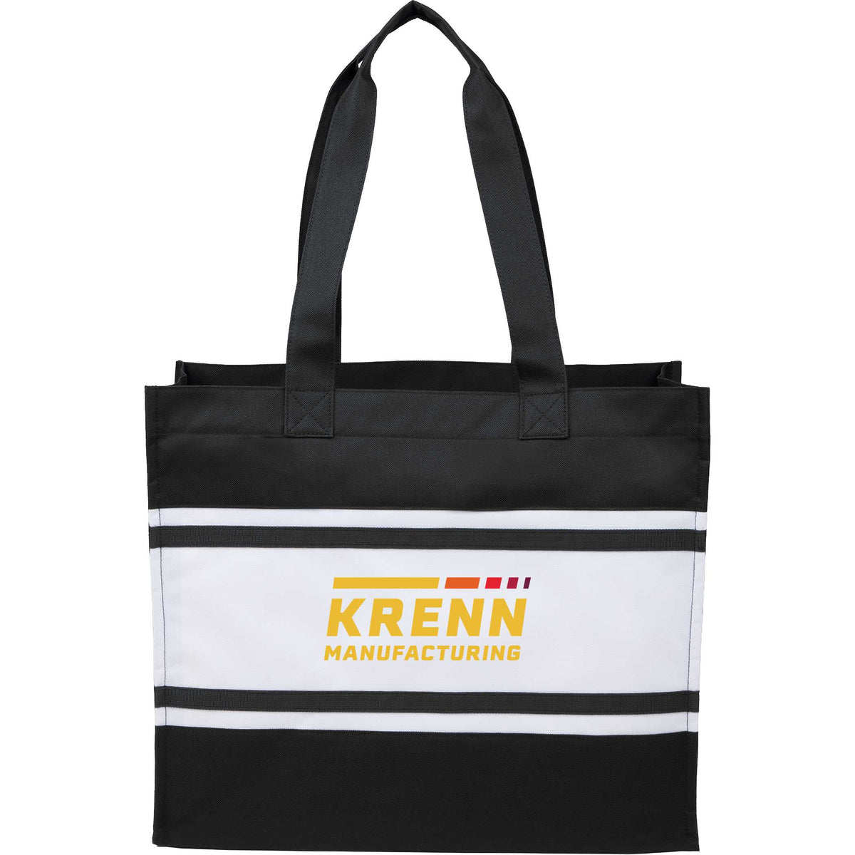 Custom Varsity Box Tote - decorated SM-5457BK