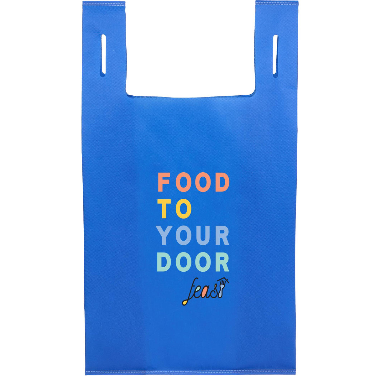 Custom Recycled Non-Woven T-Shirt Tote - decorated SM-5461RYL