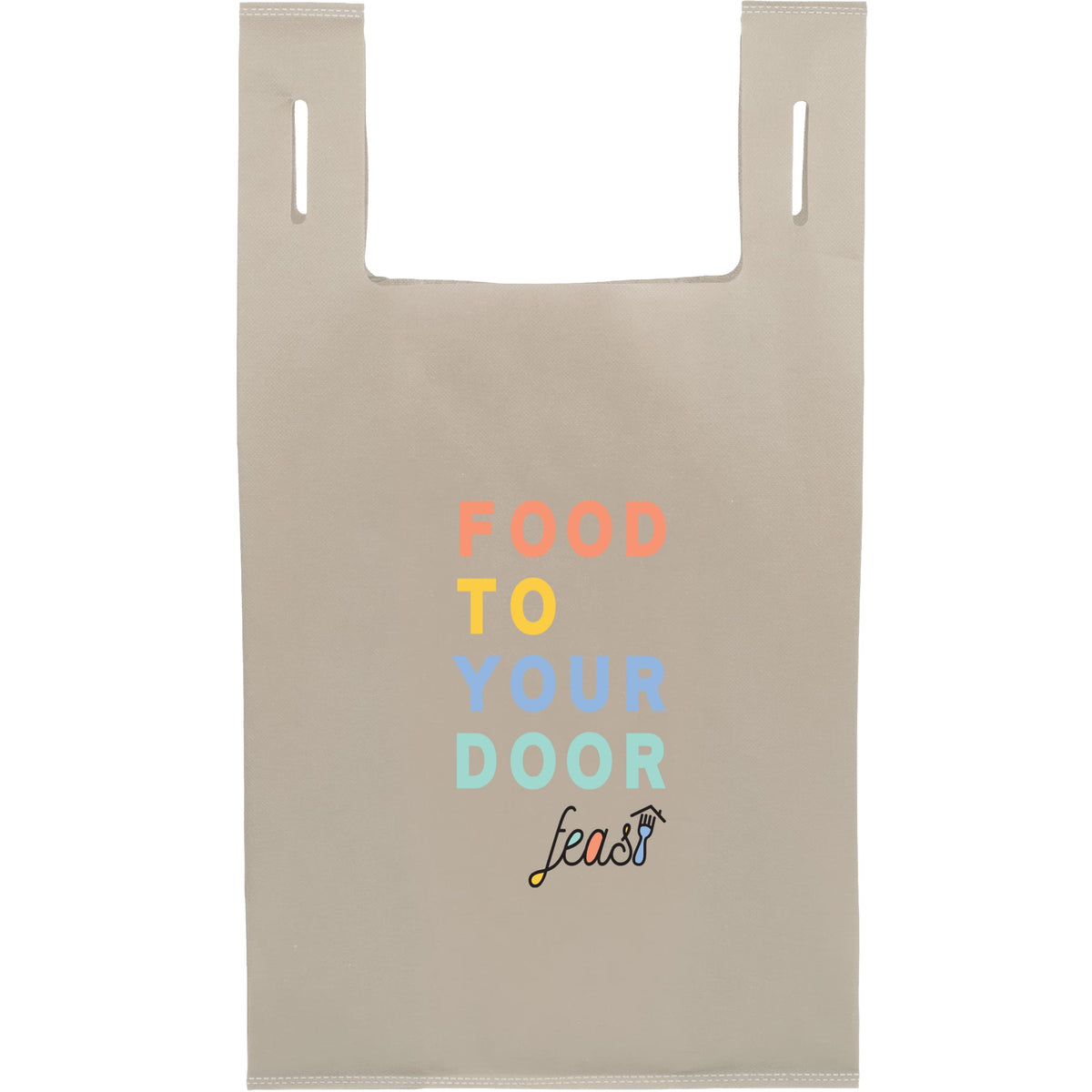 Custom Recycled Non-Woven T-Shirt Tote - decorated SM-5461TN