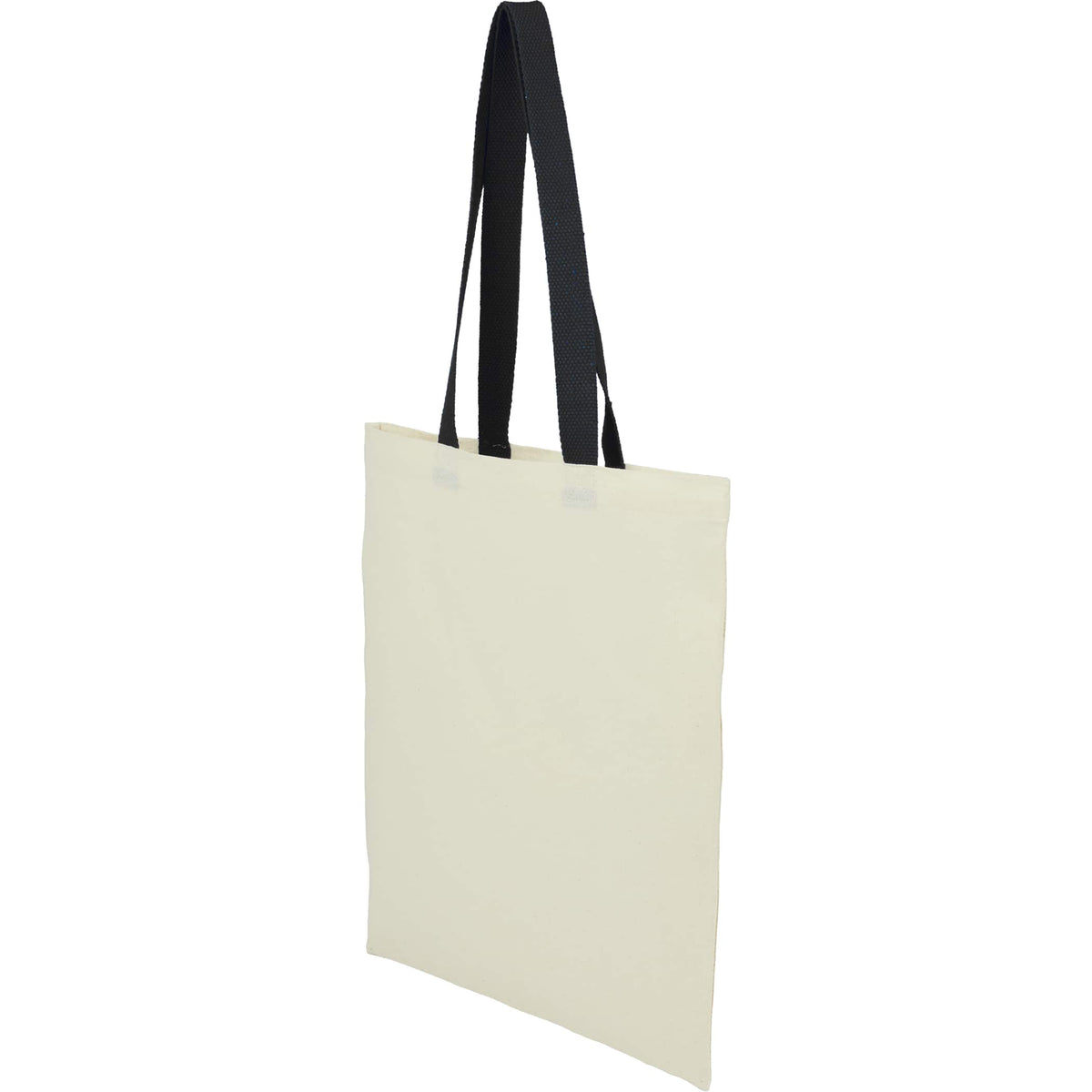 Custom Nebraska 4oz Recycled Cotton Convention Tote - angle