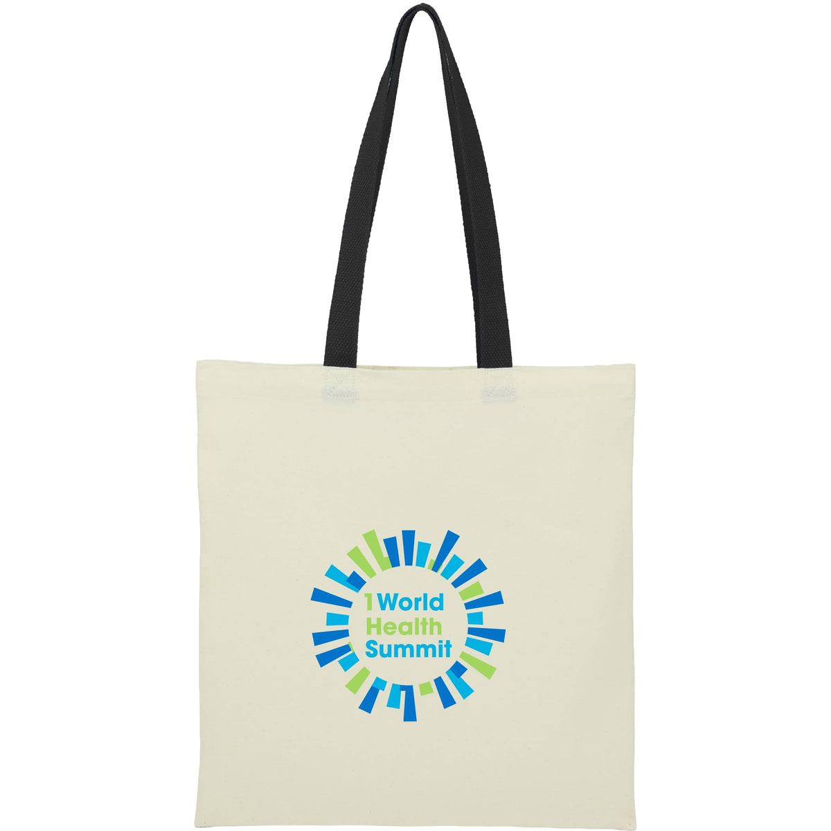 Custom Nebraska 4oz Recycled Cotton Convention Tote - decorated SM-5462BK