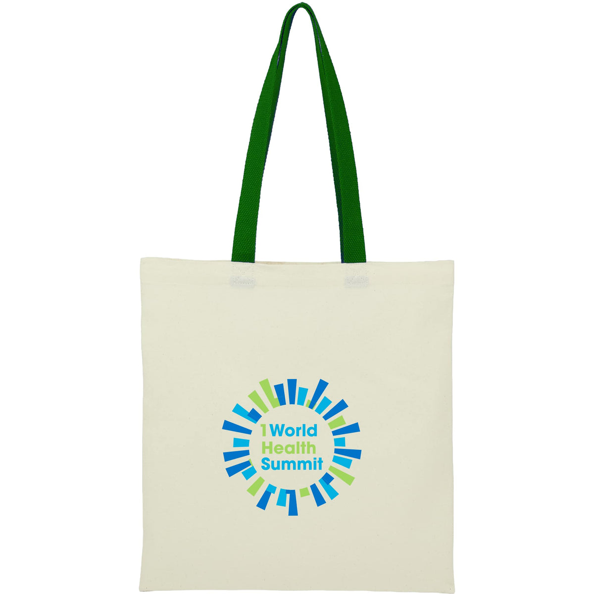 Custom Nebraska 4oz Recycled Cotton Convention Tote - decorated SM-5462GR