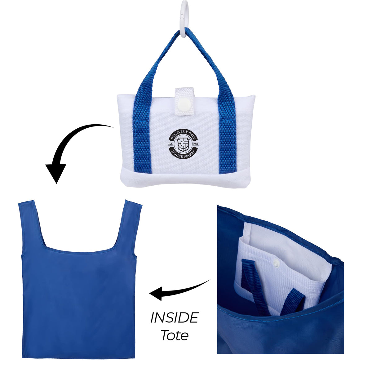 Custom Mini-to-Market Packable Shopper Tote