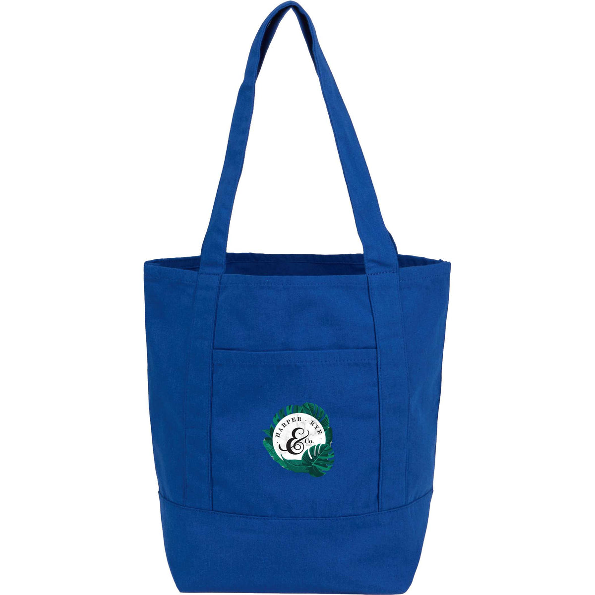 Custom Mini 6oz Recycled Cotton Canvas Tote - decorated SM-5471BL